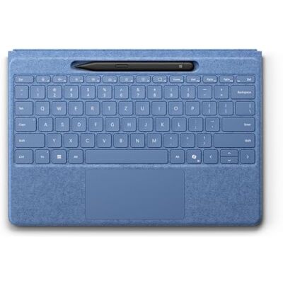 Microsoft Surface Pro Flex Keyboard (QWERTZ) mit Slim Pen 2-in-1 Alcantara® Keyboard für Surface Pro Copilot+ PC mit Windows 11 Saphirblau Microsoft Surface Pro Flex Keyboard (QWERTZ) mit Slim Pen 2-in-1 Alcantara® Keyboard für Surface Pro Copilot+ PC mit Windows 11 Saphirblau
