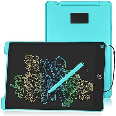 HOMESTEC Schreibtafel 12 Zoll, Buntes Display, LCD Elektronische Maltafel für Kinder, Display Kinder Laptop für Notieren/Zeichnen, Optimaler Papierersatz, Kinderspielzeug ab 3 Jahre Blau HOMESTEC Schreibtafel 12 Zoll, Buntes Display, LCD Elektronische Maltafel für Kinder, Display Kinder Laptop für Notieren/Zeichnen, Optimaler Papierersatz, Kinderspielzeug ab 3 Jahre Blau