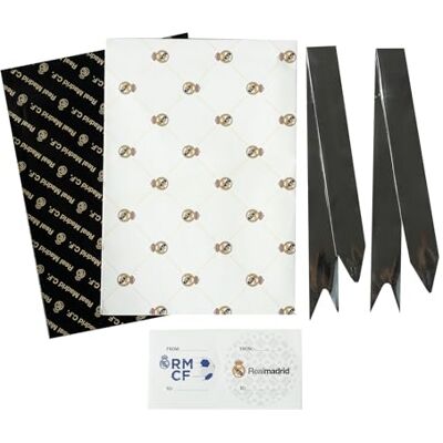 Grupo Erik Real Madrid Geschenkpapier Set Geschenkpapier Schleifen und Aufkleber Packpapier 2 Geschenkpapierbögen 50 x 70 cm Geschenkpapier Weihnachten oder Geschenkpapier Geburtstag Grupo Erik Real Madrid Geschenkpapier Set Geschenkpapier Schleifen und Aufkleber Packpapier 2 Geschenkpapierbögen 50 x 70 cm Geschenkpapier Weihnachten oder Geschenkpapier Geburtstag