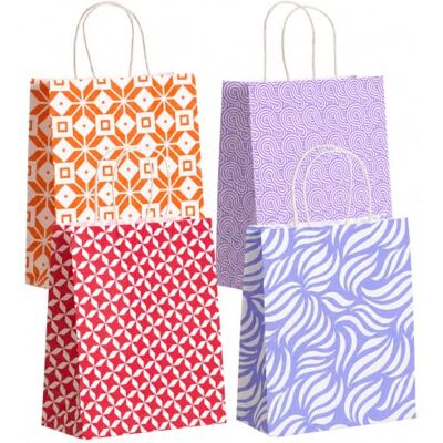 Velway Geschenktüten 24 Stück Papiertüten mit Henkel, 26x21,5x10 cm Stabile Geschenktaschen Groß Bunte Kraftpapiertüten für Kindergeburtstag, Hochzeit, Weihnachten & Gastgeschenke Velway Geschenktüten 24 Stück Papiertüten mit Henkel, 26x21,5x10 cm Stabile Geschenktaschen Groß Bunte Kraftpapiertüten für Kindergeburtstag, Hochzeit, Weihnachten & Gastgeschenke