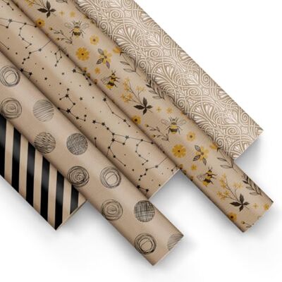 PAW Decor Collection PAW Geschenkpapier 200x70cm 5 Rollen Mix aus 5 Motiven Elegante Papierrolle für Geburtstage, Hochzeiten, Babypartys, Partys und Geschenke Botanisch PAW Decor Collection PAW Geschenkpapier 200x70cm 5 Rollen Mix aus 5 Motiven Elegante Papierrolle für Geburtstage, Hochzeiten, Babypartys, Partys und Geschenke Botanisch