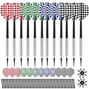 Elalove 14g 12 Stück Soft Dartpfeile mit Kunststoffspitze, 100 Ersatzspitzen, 24 Flights, 16 Flight-Schutzkappen – leichte Dartpfeile, Soft Darts Pfeile für Freizeit und Training-Bunt Elalove 14g 12 Stück Soft Dartpfeile mit Kunststoffspitze, 100 Ersatzspitzen, 24 Flights, 16 Flight-Schutzkappen – leichte Dartpfeile, Soft Darts Pfeile für Freizeit und Training-Bunt