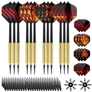 Elalove 14g 12 Stück Soft Dartpfeile mit Kunststoffspitze, 100 Ersatzspitzen, 24 Flights, 16 Flight-Schutzkappen – leichte Dartpfeile, Soft Darts Pfeile für Freizeit und Training-Schwarz und Rot Elalove 14g 12 Stück Soft Dartpfeile mit Kunststoffspitze, 100 Ersatzspitzen, 24 Flights, 16 Flight-Schutzkappen – leichte Dartpfeile, Soft Darts Pfeile für Freizeit und Training-Schwarz und Rot