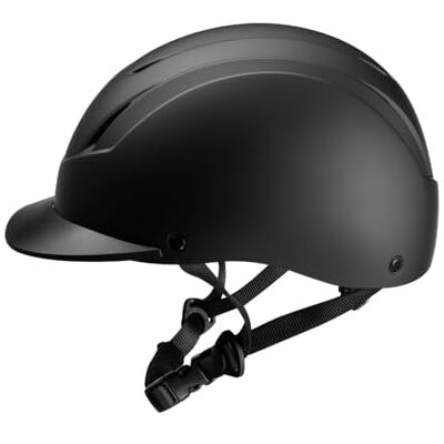 PFIFF 103119 Reithelm ProtectionX, Erwachsenenreihelm, Größenverstellbarer Helm für Erwachsene, mit Belüftunssystem, Schwarz, Größe 52-56cm (S) und 55-59cm (M) PFIFF 103119 Reithelm ProtectionX, Erwachsenenreihelm, Größenverstellbarer Helm für Erwachsene, mit Belüftunssystem, Schwarz, Größe 52-56cm (S) und 55-59cm (M)