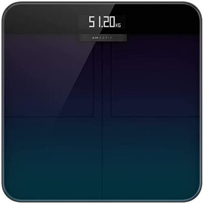 Amazfit Smart Scale, digitale Personenwaage mit hohe Messgenauigkeit bis zu 50 Gramm, Kalorienkosten, Herzfrequenzerkennung, Großes LCD-Display Amazfit Smart Scale, digitale Personenwaage mit hohe Messgenauigkeit bis zu 50 Gramm, Kalorienkosten, Herzfrequenzerkennung, Großes LCD-Display