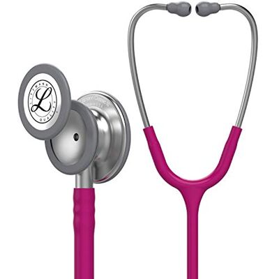 Littmann Classic III Stethoskop, 5648, Schlauch Himbeerrot Edelstahl-Bruststück. Für Ärzte, Pflegekräfte und Medizinstudenten Littmann Classic III Stethoskop, 5648, Schlauch Himbeerrot Edelstahl-Bruststück. Für Ärzte, Pflegekräfte und Medizinstudenten