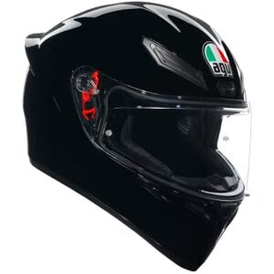 AGV K1 S E2206 Motorrad Helm, Herren ECE Vollvisier Motorradhelm, Racing Style mit Aerodynamischem Spoiler, Kratzfestem Visier, 190° Sichtfeld, mit Intercom Ready, New model Black, Large AGV K1 S E2206 Motorrad Helm, Herren ECE Vollvisier Motorradhelm, Racing Style mit Aerodynamischem Spoiler, Kratzfestem Visier, 190° Sichtfeld, mit Intercom Ready, New model Black, Large