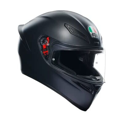 AGV K1 S E2206 Motorrad Helm, Herren ECE Vollvisier Motorradhelm, Racing Style mit Aerodynamischem Spoiler, Kratzfestem Visier, 190° Sichtfeld, mit Intercom Ready, New model Matt Black, X-Small AGV K1 S E2206 Motorrad Helm, Herren ECE Vollvisier Motorradhelm, Racing Style mit Aerodynamischem Spoiler, Kratzfestem Visier, 190° Sichtfeld, mit Intercom Ready, New model Matt Black, X-Small