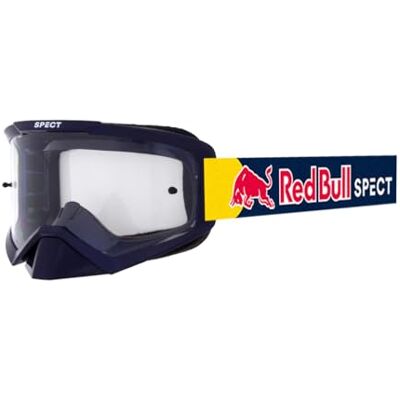 Red Bull Spect Eyewear Red Bull Spect Evan MX Schutzbrille, glänzender blauer Rahmen, blau/farbiges Band, klare Einzelscheiben-Gläser Red Bull Spect Eyewear Red Bull Spect Evan MX Schutzbrille, glänzender blauer Rahmen, blau/farbiges Band, klare Einzelscheiben-Gläser