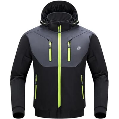 BORLENI Motorradjacke Herren Winter Motorrad Jacke mit CE-Protektoren Herausnehmbares Innenfutter Wasserabweisend Winddicht für alle Jahreszeiten BORLENI Motorradjacke Herren Winter Motorrad Jacke mit CE-Protektoren Herausnehmbares Innenfutter Wasserabweisend Winddicht für alle Jahreszeiten
