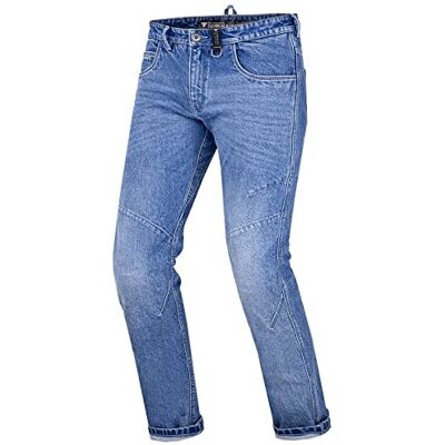 SHIMA DEVON Motorradjeans Belüftete Elastische Slim Fit Biker Motorradhose mit FiberQL-Verstärkungen, Knie- und Hüftprotektoren (Blau, 32) SHIMA DEVON Motorradjeans Belüftete Elastische Slim Fit Biker Motorradhose mit FiberQL-Verstärkungen, Knie- und Hüftprotektoren (Blau, 32)