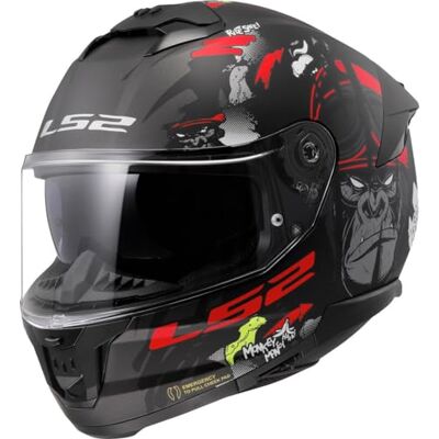 LS2 , Integralhelme motorrad STREAM II Angry Monkey, XL LS2 , Integralhelme motorrad STREAM II Angry Monkey, XL