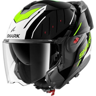 Shark , Modularer Motorradhelm OXO RYDGER Black White Yellow KWY, XXL Shark , Modularer Motorradhelm OXO RYDGER Black White Yellow KWY, XXL
