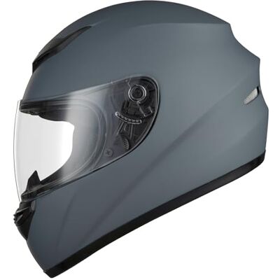 Favoto Motorradhelm Integralhelme für Erwachsene Vollvisierhelm Mopedhelm für Herren Damen Atmungsaktiv ECE Zertifiziert M (57-58cm) Grau Favoto Motorradhelm Integralhelme für Erwachsene Vollvisierhelm Mopedhelm für Herren Damen Atmungsaktiv ECE Zertifiziert M (57-58cm) Grau