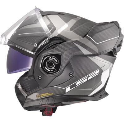 LS2 , Modularer Motorradhelm ADVANT X CARBON HORIZON Matt Silver Grey, XL LS2 , Modularer Motorradhelm ADVANT X CARBON HORIZON Matt Silver Grey, XL
