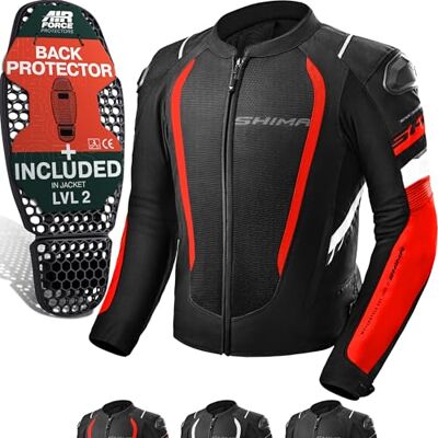 SHIMA MESH PRO 2.0 Motorrad Jacke Herren mit Protektoren AIRFORCE Rückenprotektor Motorradjacke Sommer Schulter Protektor Ellbogen Textiljacke Schutzjacken Protektorenjacke (Männer, Rot, XL) SHIMA MESH PRO 2.0 Motorrad Jacke Herren mit Protektoren AIRFORCE Rückenprotektor Motorradjacke Sommer Schulter Protektor Ellbogen Textiljacke Schutzjacken Protektorenjacke (Männer, Rot, XL)