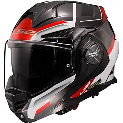 LS2 , klapphelme Motorrad ADVANT X Spectrum Black White red, L LS2 , klapphelme Motorrad ADVANT X Spectrum Black White red, L