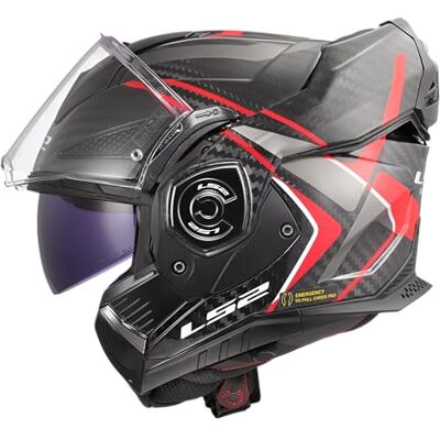 LS2 , Modularer Motorradhelm ADVANT X CARBON FUTURE II Gloss Red, XL LS2 , Modularer Motorradhelm ADVANT X CARBON FUTURE II Gloss Red, XL