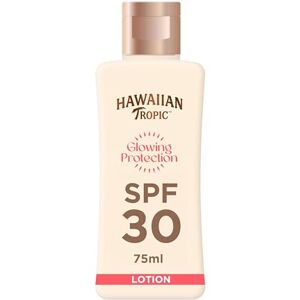 HAWAIIAN Tropic Glowing Protection Sunscreen, wasserfeste Sonnencreme mit LSF 30 UVA- + UVB-Schutz, tropischer Duft, mit Sheabutter, 75 ml (Reisegröße) HAWAIIAN Tropic Glowing Protection Sunscreen, wasserfeste Sonnencreme mit LSF 30 UVA- + UVB-Schutz, tropischer Duft, mit Sheabutter, 75 ml (Reisegröße)