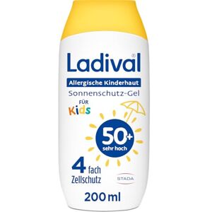 Ladival Allergische Kinderhaut Sonnenschutz-Gel LSF 50+: Sonnencreme für allergische Kinder- und Babyhaut mit Neigung zu Sonnenallergie ab 6 Monaten, pflegend, wasserfest, 200ml Ladival Allergische Kinderhaut Sonnenschutz-Gel LSF 50+: Sonnencreme für allergische Kinder- und Babyhaut mit Neigung zu Sonnenallergie ab 6 Monaten, pflegend, wasserfest, 200ml