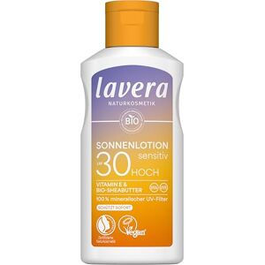 lavera Sonnenlotion Sensitiv LSF 30 Sonnencreme ohne chemische UV-Filter für sensible Haut wasserfest vegan Naturkosmetik-100 ml lavera Sonnenlotion Sensitiv LSF 30 Sonnencreme ohne chemische UV-Filter für sensible Haut wasserfest vegan Naturkosmetik-100 ml
