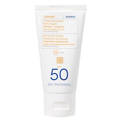 Korres Sonnenjoghurt SPF50 - Sonnenschutz mit natürlichem Ton Korres Sonnenjoghurt SPF50 - Sonnenschutz mit natürlichem Ton