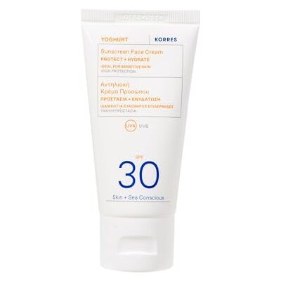 KORRES YOGHURT Sonnencreme für das Gesicht SPF30, schnell einziehend, spendet lang anhaltende Feuchtigkeit, wasserresistent, 50 ml KORRES YOGHURT Sonnencreme für das Gesicht SPF30, schnell einziehend, spendet lang anhaltende Feuchtigkeit, wasserresistent, 50 ml