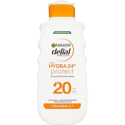 Garnier Delial Adultos Crema Solar Leche Protectora Hidratante 24h IP20-200 ml Garnier Delial Adultos Crema Solar Leche Protectora Hidratante 24h IP20-200 ml