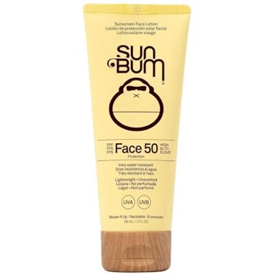 Sun Bum Original SPF 50 Sonnenschutz-Gesichtslotion – Breitband-Sonnenschutz mit Vitamin E – Vegan – Hawaii Act 104 konform – Ohne Oxybenzon & Octinoxat – 88 ml Sun Bum Original SPF 50 Sonnenschutz-Gesichtslotion – Breitband-Sonnenschutz mit Vitamin E – Vegan – Hawaii Act 104 konform – Ohne Oxybenzon & Octinoxat – 88 ml