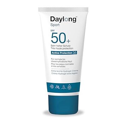 Daylong Sport Active Hydrogel-Creme SPF50+, für Gesicht und Körper, ultraschnelle Absorptionstechnologie, 50 ml Daylong Sport Active Hydrogel-Creme SPF50+, für Gesicht und Körper, ultraschnelle Absorptionstechnologie, 50 ml