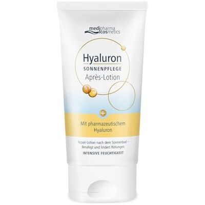 Medipharma Cosmetics Hyaluron Sonnenpflege Après-Lotion kühlt & erfrischt spendet intensive Feuchtigkeit lindert Rötungen von 150ml Medipharma Cosmetics Hyaluron Sonnenpflege Après-Lotion kühlt & erfrischt spendet intensive Feuchtigkeit lindert Rötungen von 150ml