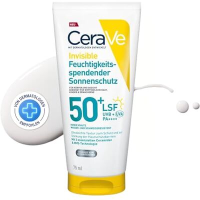 CeraVe Invisible Feuchtigkeitsspendender Sonnenschutz SPF 50+ CeraVe Invisible Feuchtigkeitsspendender Sonnenschutz SPF 50+