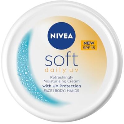 NIVEA Soft Light Feuchtigkeitsspendende Creme mit Jojobaöl und Vitamin E, für Gesicht, Körper und Hände, SPF-Schutz 15, 200ml NIVEA Soft Light Feuchtigkeitsspendende Creme mit Jojobaöl und Vitamin E, für Gesicht, Körper und Hände, SPF-Schutz 15, 200ml