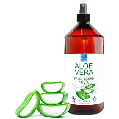 bleu & marine Bretania 100% Natürliche Aloe Vera Flüssigkeit im Spray Haut- & Haarpflege Feuchtigkeitsspendend Selbstgemachte Kosmetikbasis Ideal für Alle Hauttypen 1000 ml bleu & marine Bretania 100% Natürliche Aloe Vera Flüssigkeit im Spray Haut- & Haarpflege Feuchtigkeitsspendend Selbstgemachte Kosmetikbasis Ideal für Alle Hauttypen 1000 ml