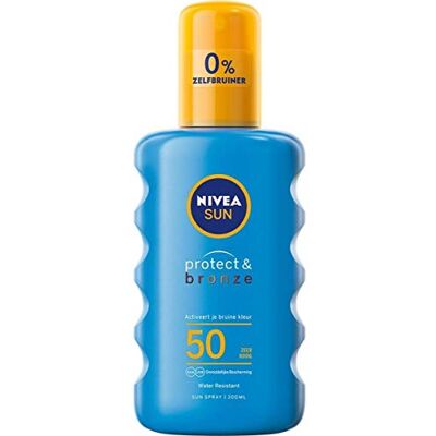 Nivea Sun Nivea Protect & Bronze Sun Spray LSF 50, 200 ml Nivea Sun Nivea Protect & Bronze Sun Spray LSF 50, 200 ml
