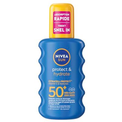 Nivea Sun Nivea Protect & Hydrat Sun Spray LSF 50+, 200 ml Nivea Sun Nivea Protect & Hydrat Sun Spray LSF 50+, 200 ml