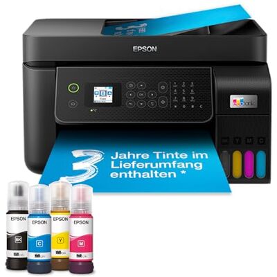 Epson EcoTank ET-4800 Tintentankdrucker für Zuhause & kleine Büros WLAN & Ethernet A4 Drucken, Kopieren, Scannen, Faxen 3.7cm LCD-Display Bildschirm ADF inkl. Tinte für bis zu 3 Jahre Epson EcoTank ET-4800 Tintentankdrucker für Zuhause & kleine Büros WLAN & Ethernet A4 Drucken, Kopieren, Scannen, Faxen 3.7cm LCD-Display Bildschirm ADF inkl. Tinte für bis zu 3 Jahre