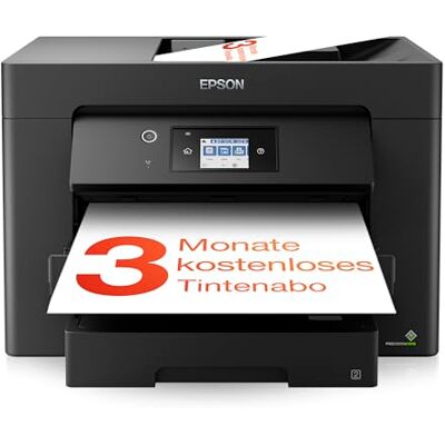 Epson Workforce WF-7830DTWF A3-Multifunktions-Tintenstrahldrucker mit Wireless und 3 Monaten kostenloser Tinte mit ReadyPrint-Abonnement* Epson Workforce WF-7830DTWF A3-Multifunktions-Tintenstrahldrucker mit Wireless und 3 Monaten kostenloser Tinte mit ReadyPrint-Abonnement*