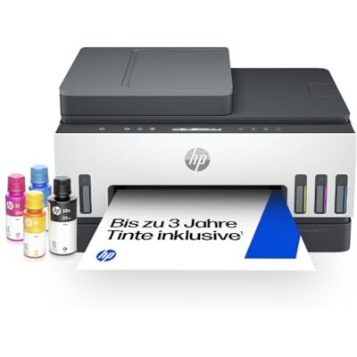 HP Smart Tank 7305 Multifunktionsdrucker (Drucker, Scanner, Kopierer, ADF, WLAN, LAN, AirPrint, Duplex, inklusive Tinte für bis zu 3 Jahre drucken) HP Smart Tank 7305 Multifunktionsdrucker (Drucker, Scanner, Kopierer, ADF, WLAN, LAN, AirPrint, Duplex, inklusive Tinte für bis zu 3 Jahre drucken)