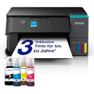 Epson EcoTank ET-2950 Tintentankdrucker für vielbeschäftigte Haushalte WLAN A4 Drucken, Kopieren, Scannen 3.7 cm LCD-Display Duplexdruck inkl. Tinte für bis zu 3 Jahre Epson EcoTank ET-2950 Tintentankdrucker für vielbeschäftigte Haushalte WLAN A4 Drucken, Kopieren, Scannen 3.7 cm LCD-Display Duplexdruck inkl. Tinte für bis zu 3 Jahre