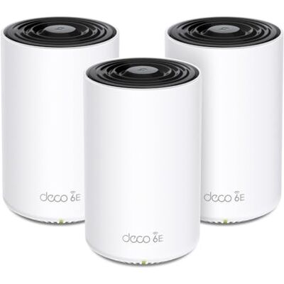 TP-Link Deco XE75 Pro Mesh WLAN Set (3 Pack), Wi-Fi 6E AXE5400 Tri-Band Router & Repeater, 1× 2.5G Port + 2× 1G Ports für Jede Einheit, empfohlen für Häuser mit 4-7 Schlafzimmern, WPA3 TP-Link Deco XE75 Pro Mesh WLAN Set (3 Pack), Wi-Fi 6E AXE5400 Tri-Band Router & Repeater, 1× 2.5G Port + 2× 1G Ports für Jede Einheit, empfohlen für Häuser mit 4-7 Schlafzimmern, WPA3