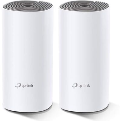 TP-Link Deco E4 Mesh WLAN Set (2er Pack), AC1200 Dual Band Router & Repeater, 2 × Gigabit Ports für Jede Einheit, empfohlen für Häuser mit 2-3 Schlafzimmern, Umfassender Jugendschutz TP-Link Deco E4 Mesh WLAN Set (2er Pack), AC1200 Dual Band Router & Repeater, 2 × Gigabit Ports für Jede Einheit, empfohlen für Häuser mit 2-3 Schlafzimmern, Umfassender Jugendschutz