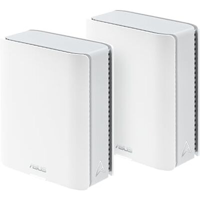 Asus ZenWiFi BT8 Tri-Band WiFi 7 Smart AiMesh Extendable Router 2er Pack (6 GHz WLAN, 14 Gbps, bis zu 550m² Abdeckung, Dual 2.5G Ports, Kindersicherung, VPN) weiß Asus ZenWiFi BT8 Tri-Band WiFi 7 Smart AiMesh Extendable Router 2er Pack (6 GHz WLAN, 14 Gbps, bis zu 550m² Abdeckung, Dual 2.5G Ports, Kindersicherung, VPN) weiß