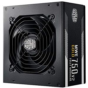 Cooler Master MWE 750 Gold V2, Modulares PC-Netzteil (EU-Stecker), 80 Plus Gold, 750 Watt Netzeil mit Flachkabel, 120mm HDB-Lüfter, Temperaturschwelle 50˚C Cooler Master MWE 750 Gold V2, Modulares PC-Netzteil (EU-Stecker), 80 Plus Gold, 750 Watt Netzeil mit Flachkabel, 120mm HDB-Lüfter, Temperaturschwelle 50˚C