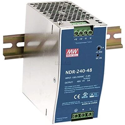 MEAN WELL Meanwell NDR-240-48 240W 48V 5A DIN-Schienen-Netzteil DIN-Schiene MEAN WELL Meanwell NDR-240-48 240W 48V 5A DIN-Schienen-Netzteil DIN-Schiene