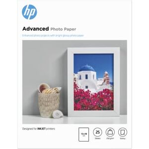 HP Q8696A Advanced Glossy Photopapier Inkjet 250g/m2 130 x 180 mm 25 Blatt Pack borderless HP Q8696A Advanced Glossy Photopapier Inkjet 250g/m2 130 x 180 mm 25 Blatt Pack borderless