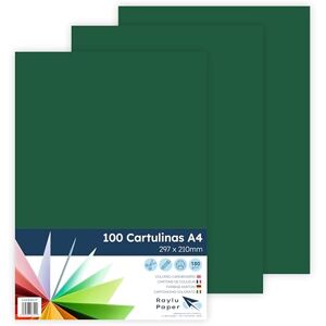 RAYLU PAPER – Tonpapier A4, 100 Stück Kartonpapier 180g/m², 210 x 297 mm, professionelle farbige Kartons für Büro, Kopierpapier, Buntes Papier zum Basteln (Dschungelgrün) RAYLU PAPER – Tonpapier A4, 100 Stück Kartonpapier 180g/m², 210 x 297 mm, professionelle farbige Kartons für Büro, Kopierpapier, Buntes Papier zum Basteln (Dschungelgrün)