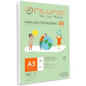 OFITURIA Packung mit 100 weißen DIN A3 Blättern, 80g Druckerpapier. Multifunktionales Kopierpapier für Schule und Büro. Ideal für Laserdrucker, Tintenstrahldrucker oder Kopierer – OFITURIA Packung mit 100 weißen DIN A3 Blättern, 80g Druckerpapier. Multifunktionales Kopierpapier für Schule und Büro. Ideal für Laserdrucker, Tintenstrahldrucker oder Kopierer –