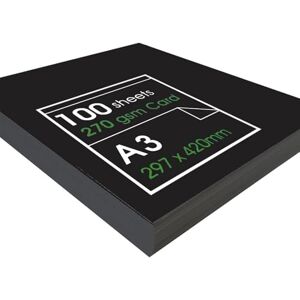 ARTWAY Recycelter Karton 270 g/m² Größe A1, A2 & A3 Schwarz A3 100 Blatt ARTWAY Recycelter Karton 270 g/m² Größe A1, A2 & A3 Schwarz A3 100 Blatt
