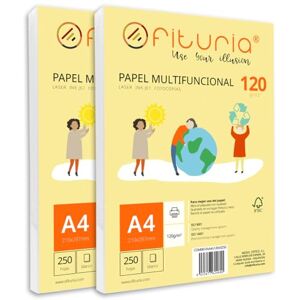 OFITURIA Packung mit 500 weißen DIN A4 Blättern, 120g Druckerpapier. Multifunktionales Kopierpapier für Schule und Büro. Ideal für Laserdrucker, Tintenstrahldrucker oder Kopierer – OFITURIA Packung mit 500 weißen DIN A4 Blättern, 120g Druckerpapier. Multifunktionales Kopierpapier für Schule und Büro. Ideal für Laserdrucker, Tintenstrahldrucker oder Kopierer –